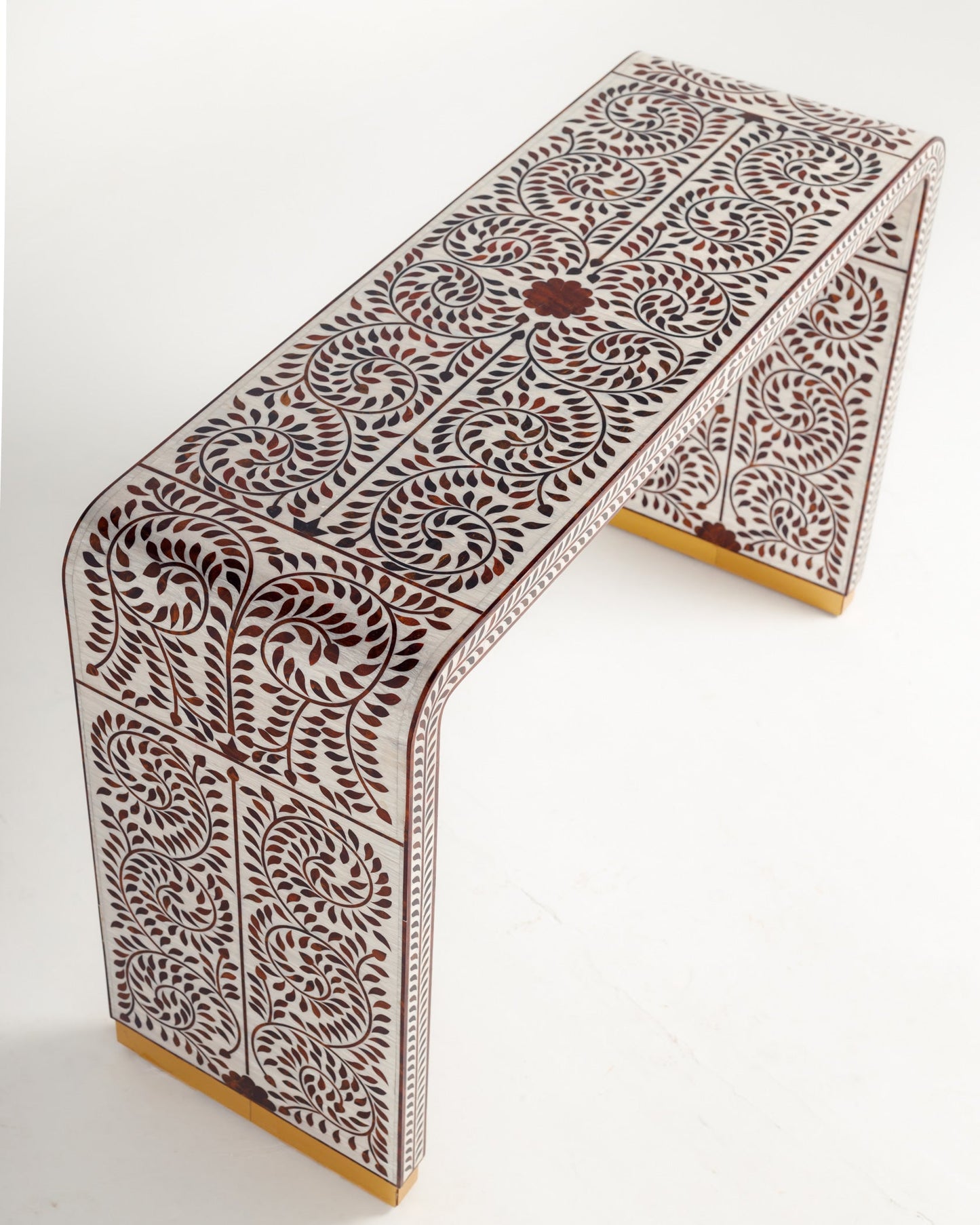 Floral Bone Inlay Console