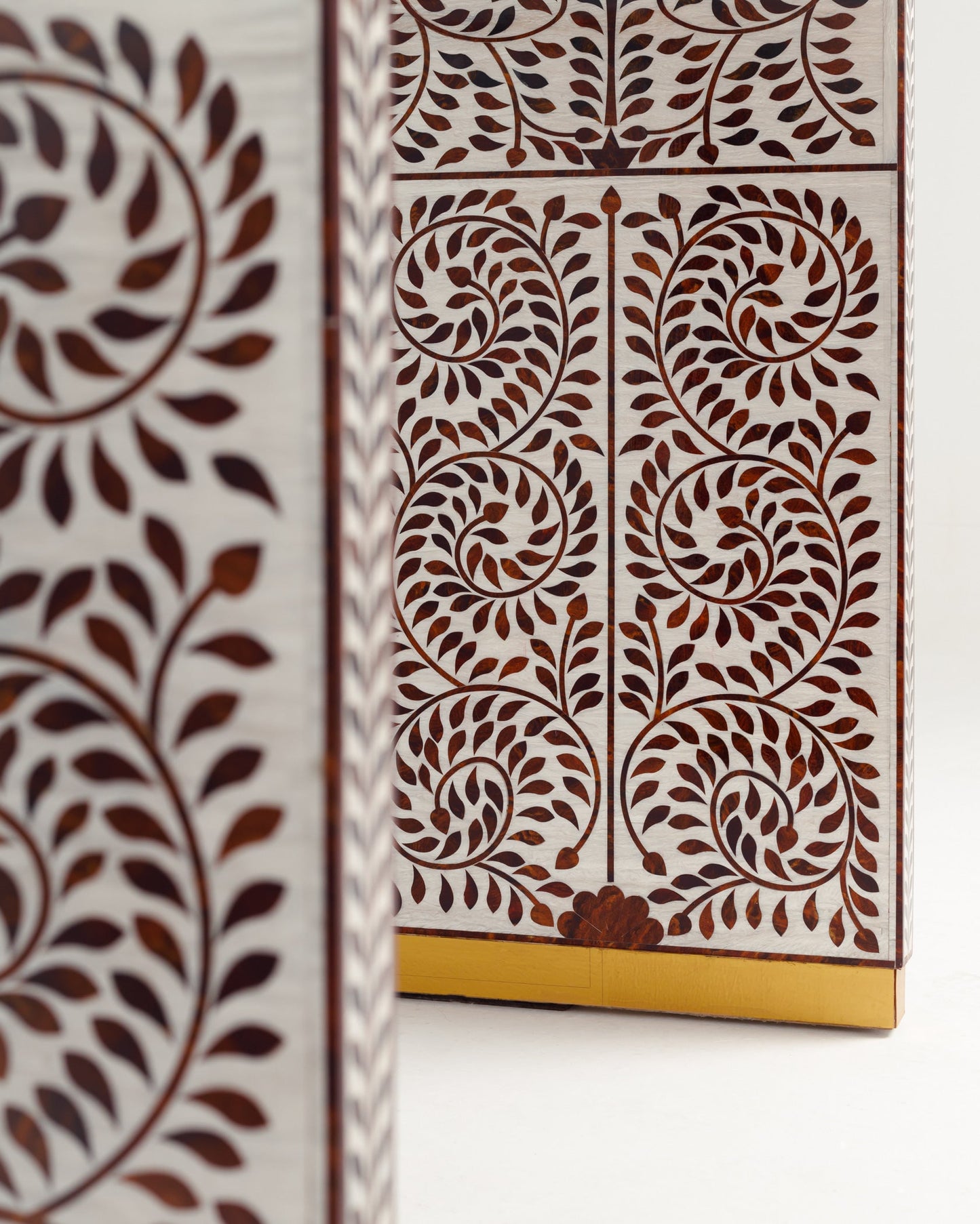 Floral Bone Inlay Console