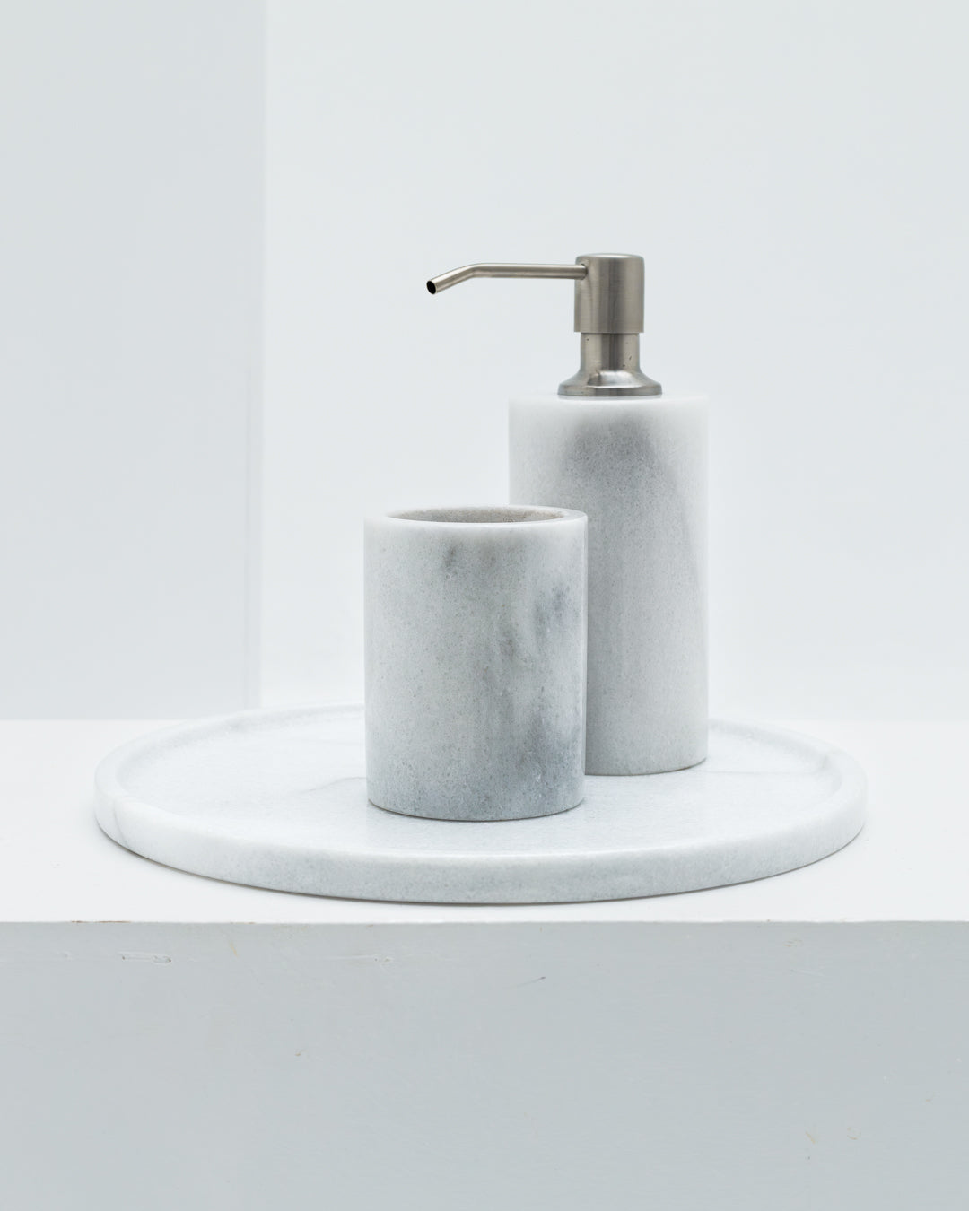 White Marble Round Platter