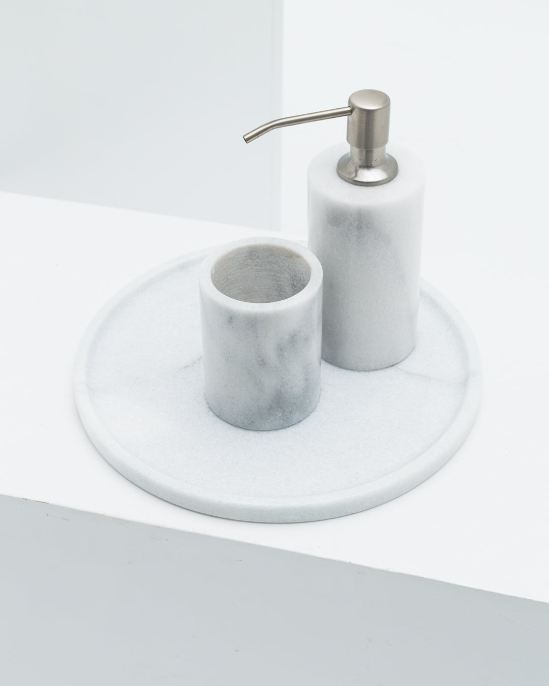 White Marble Round Platter