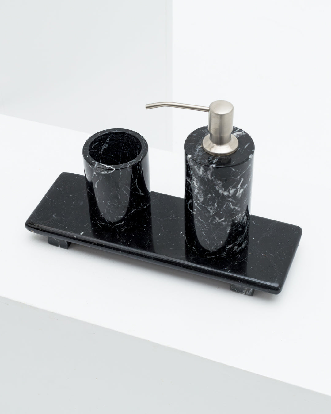 Black Marble Rectangle Tray