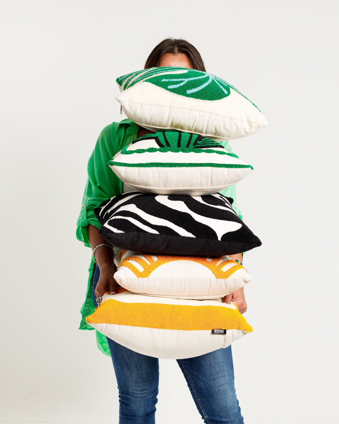 Zebra Tufted Cushion