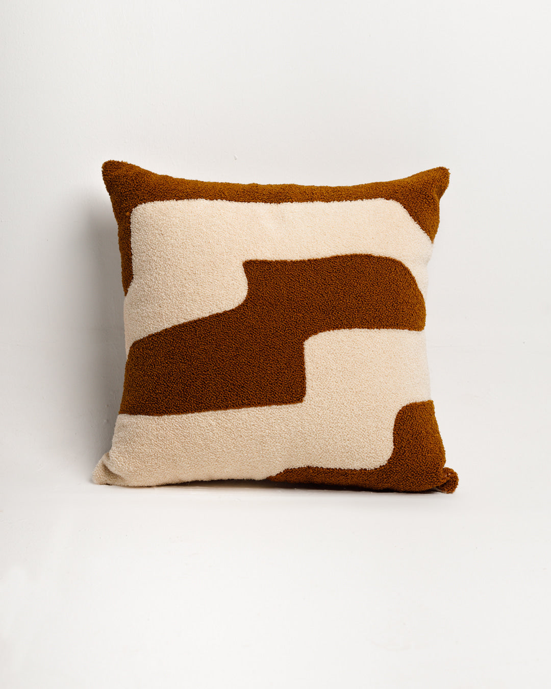 Brown Spark Tufted Cushion