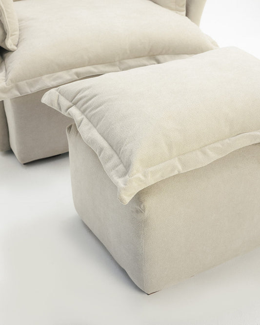 Pouf for love seat