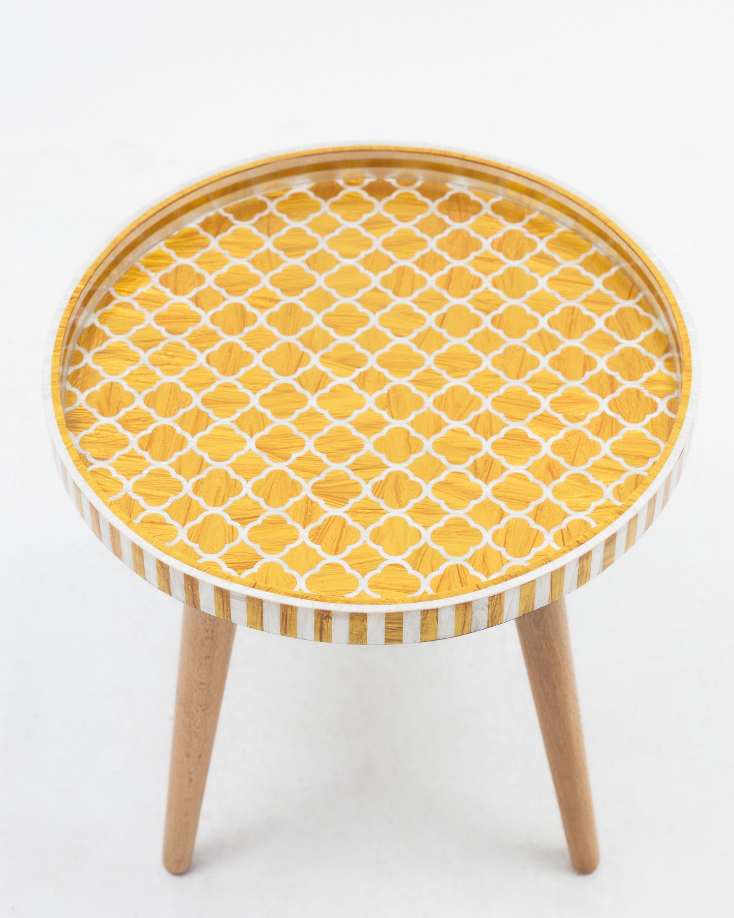 Gold Inlay Side Table