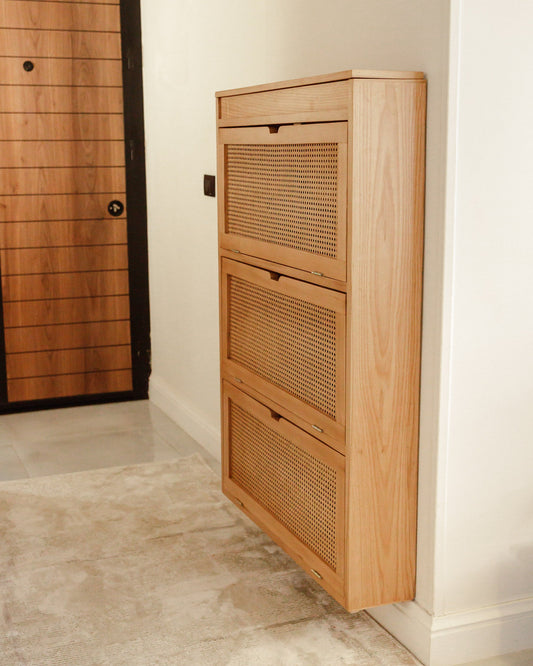 Elance Rattan Shoe Storage