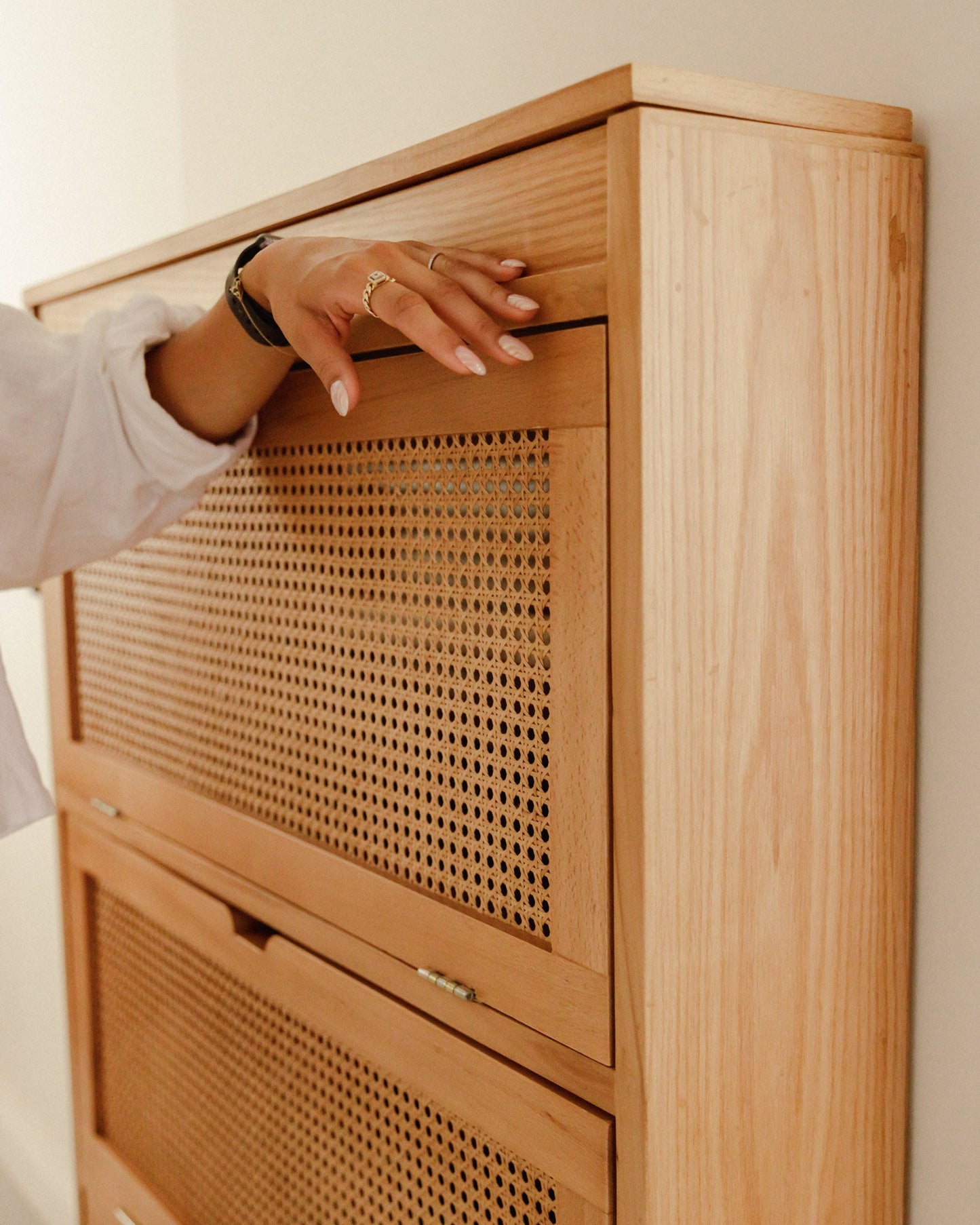 Elance Rattan Shoe Storage