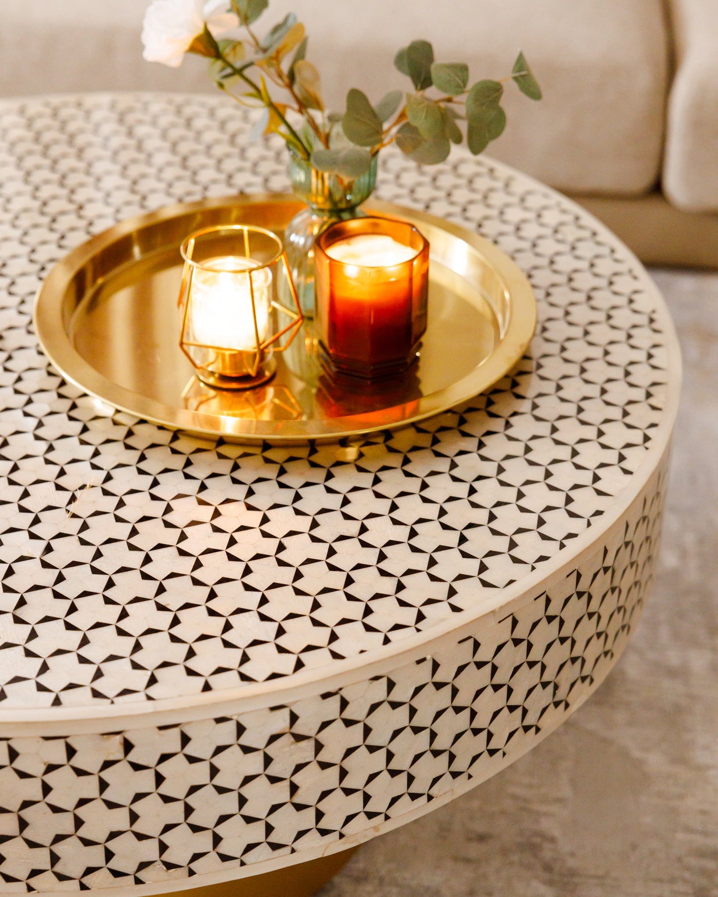 Moroccan Inlay Coffee Table