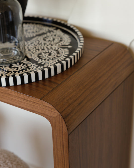 Walnut Console Entryway Table