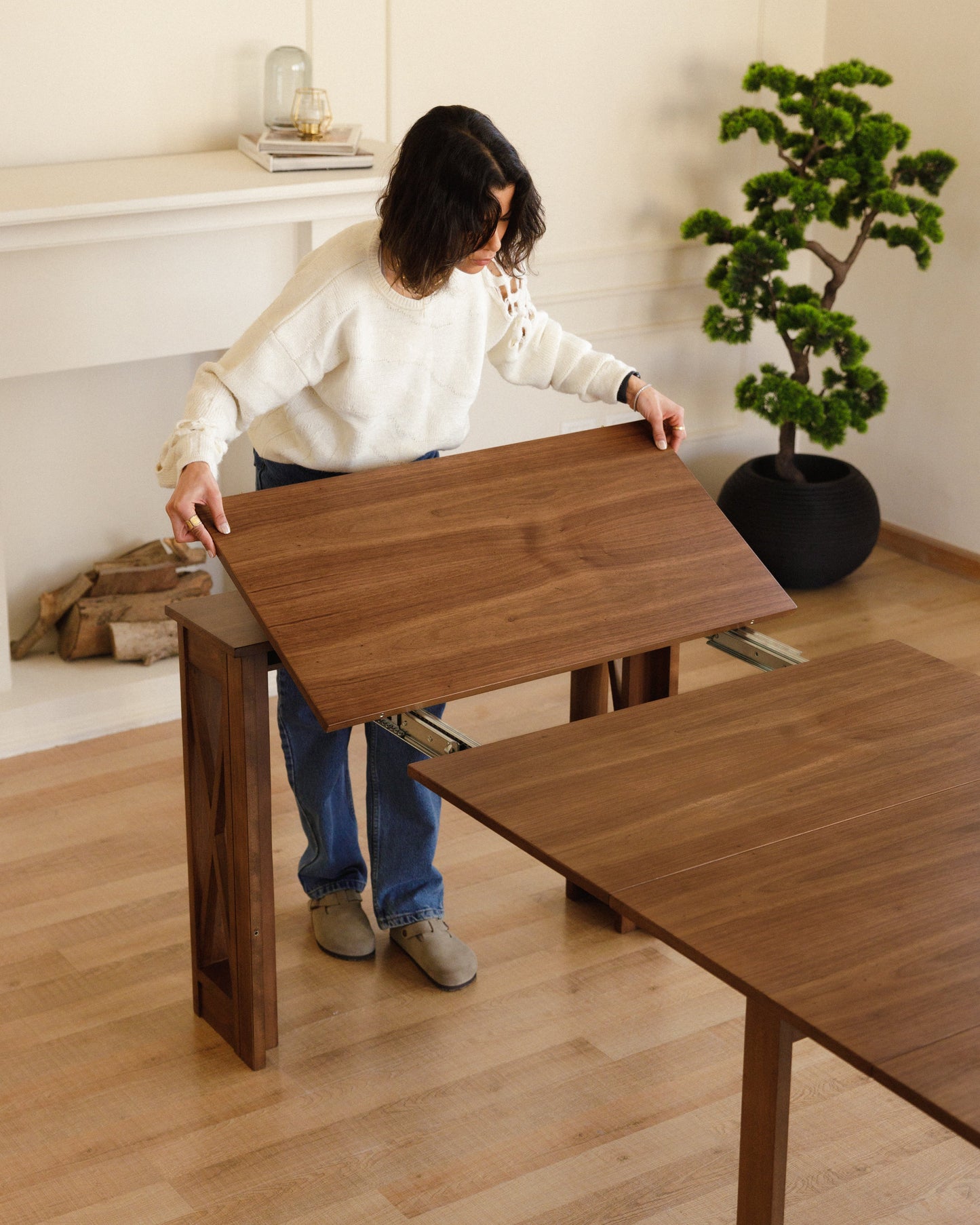 Walnut Transformer Table