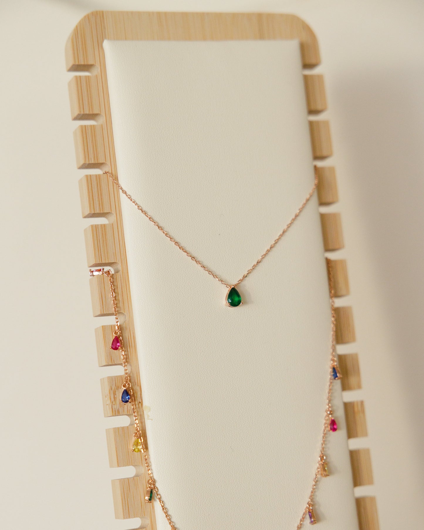 Jewelry Tabletop Bamboo Stand