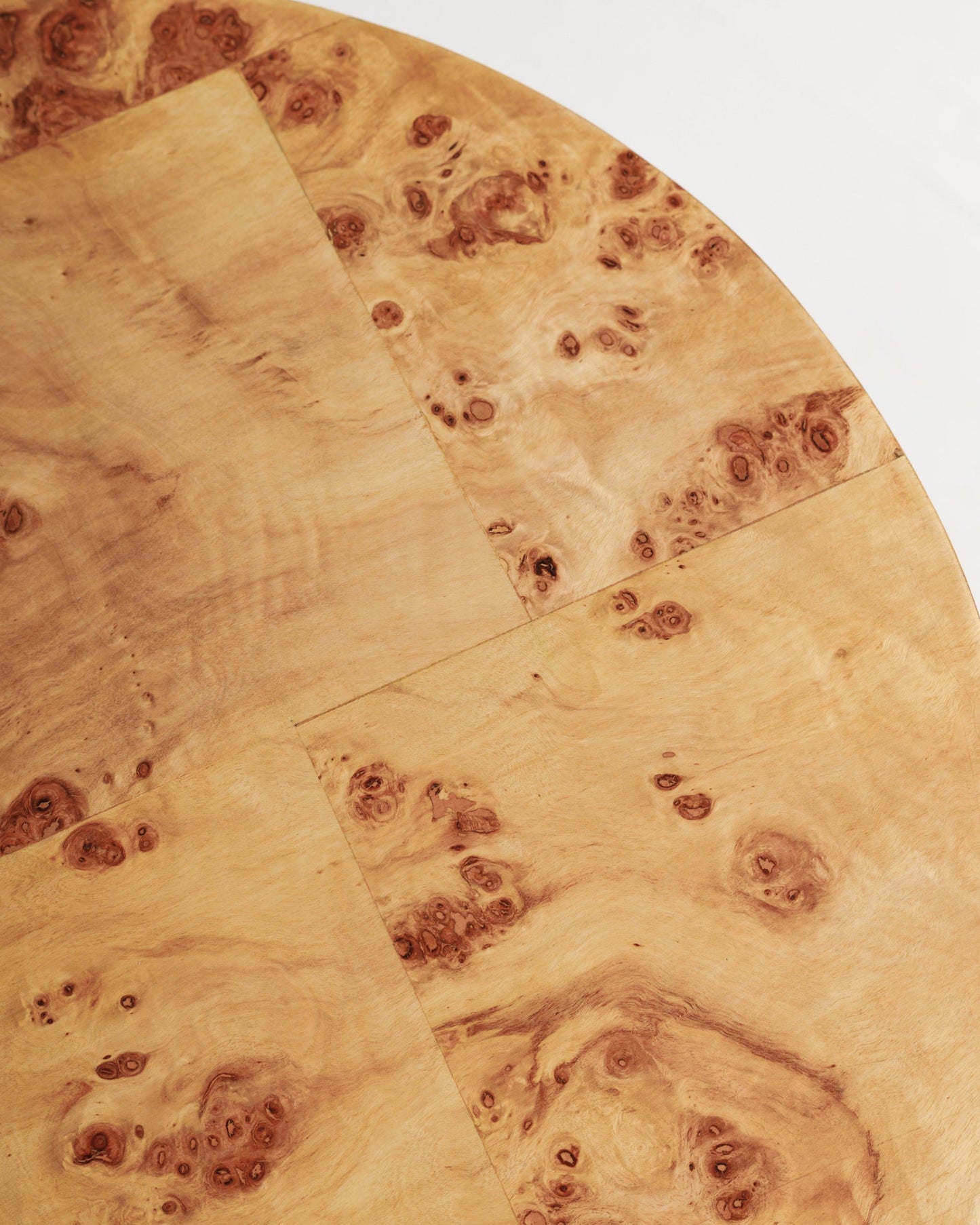Burlwood Round Side Table
