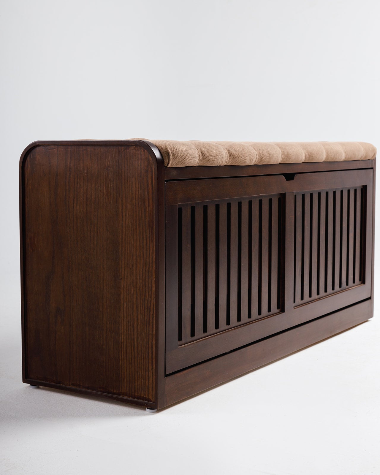Secret Shoe Storage Bench