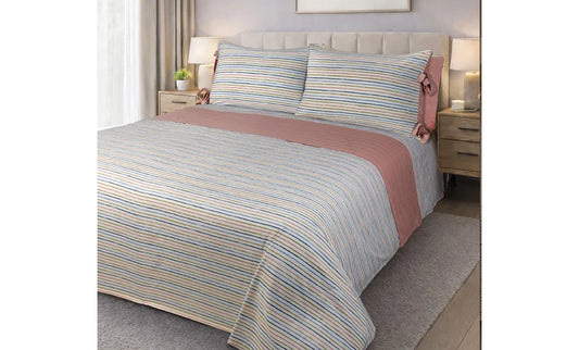 Double striped printed sheet, 4 pieces