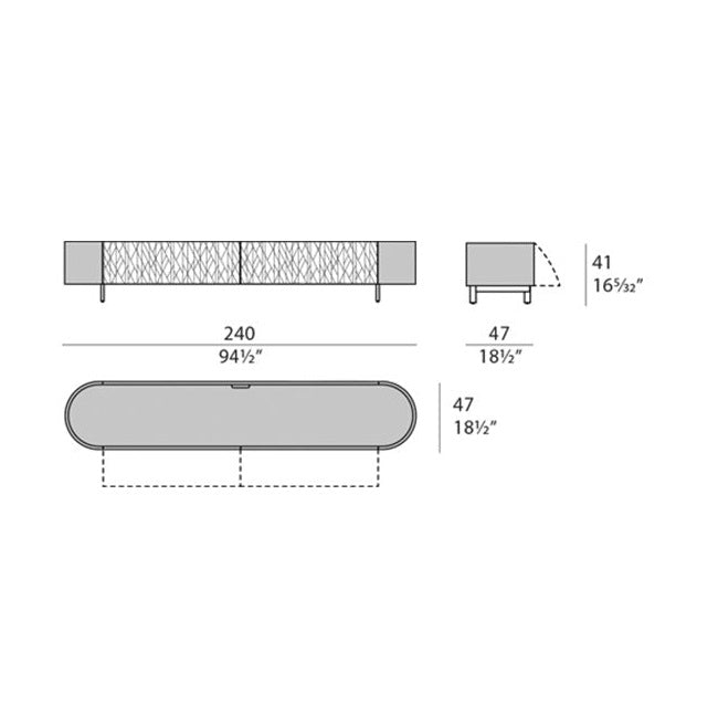 Sandstone TV Unit