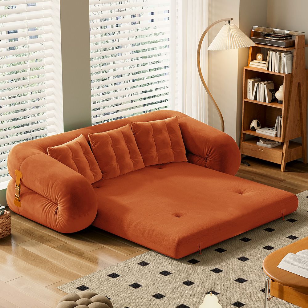Velvet Upholstered Sofa Bed