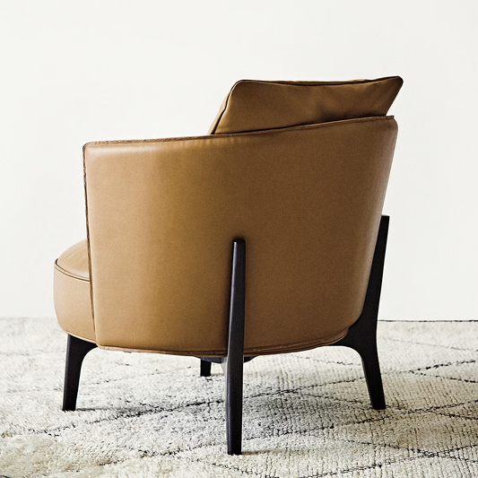 Ares brown and black armchair