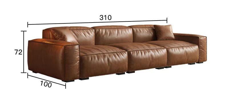 Meet me armchair leather brown