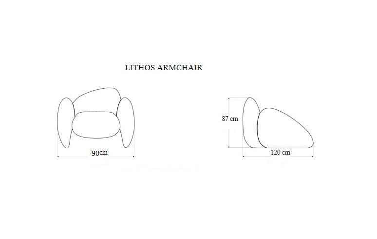Single sofa with comfortable design
