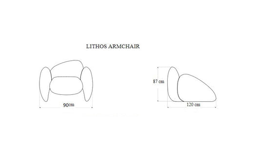 Single sofa with comfortable design