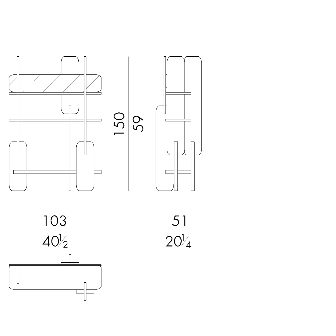 Urbano Bookcase