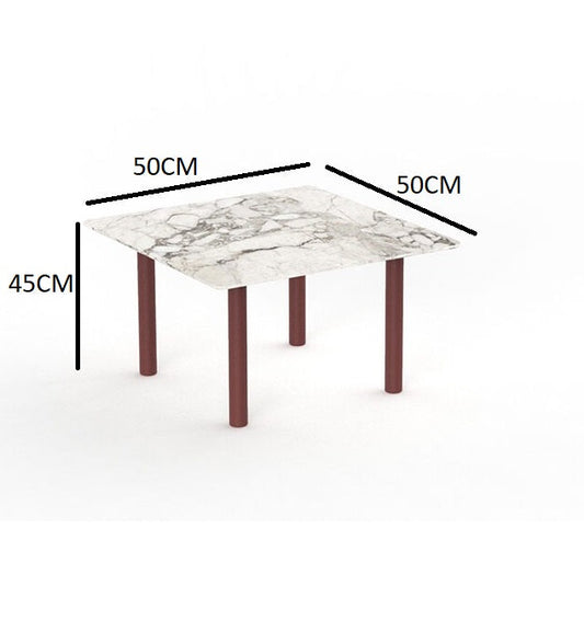 Panama Red Metallic Outdoor Coffee Tables