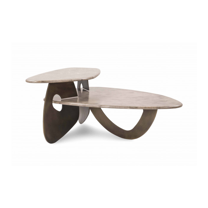Multilevel Marble Coffee Table