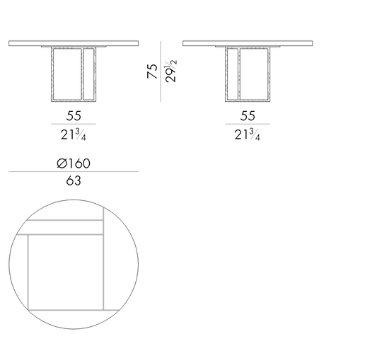 Luxury Round Metal Base Table