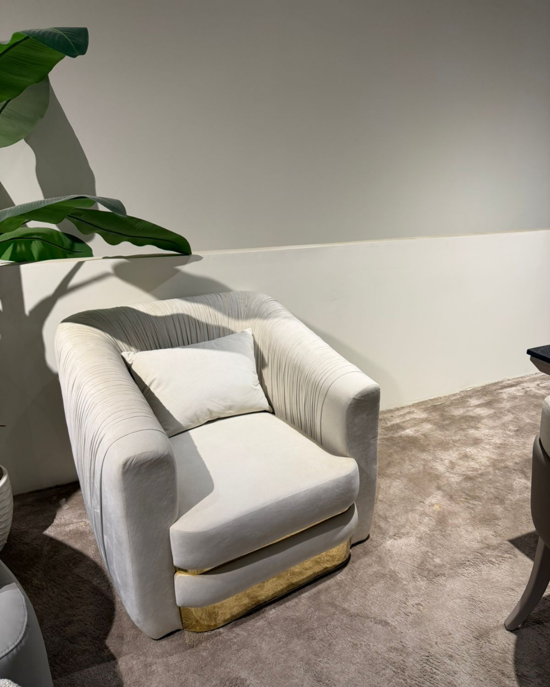 Cloudia Pleated Velvet Chair