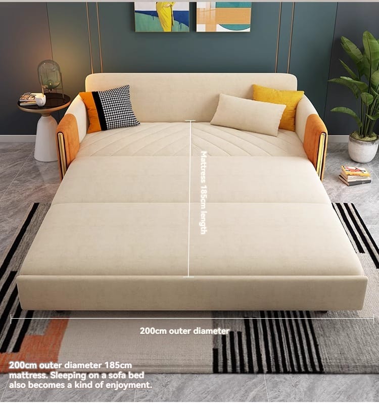 Astonishing Multi-Functional Cozy Fabric Sofa Bed