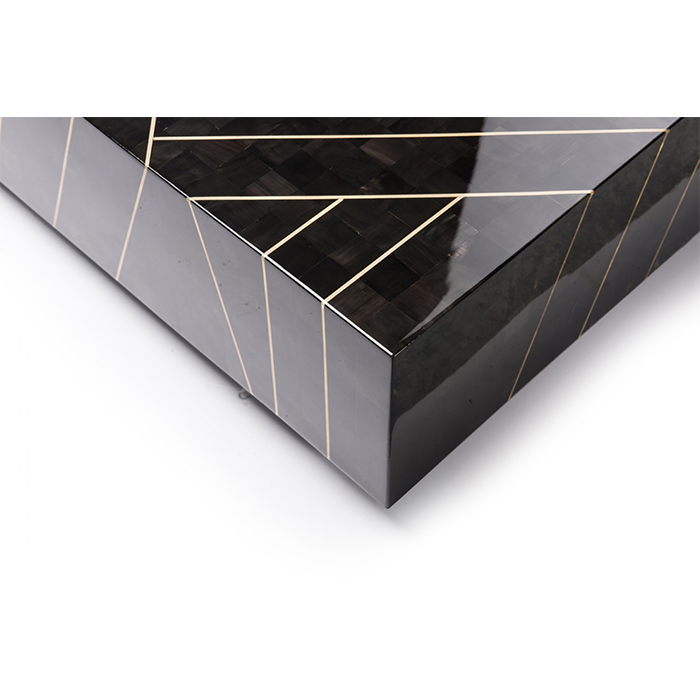 Luxurious Brass Inlay Table