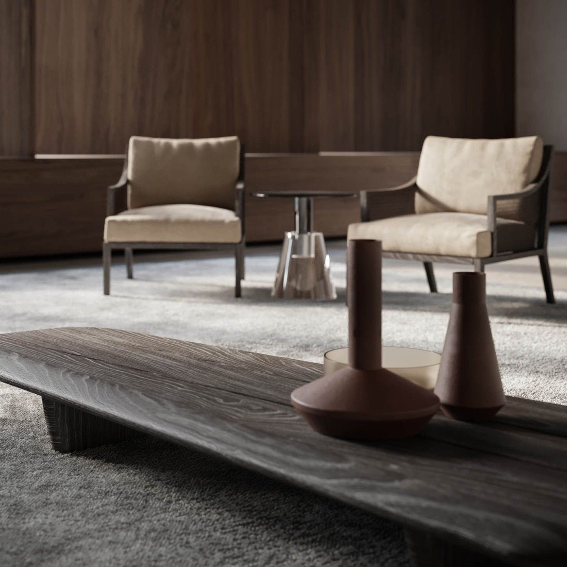 Armchair with distinctive design