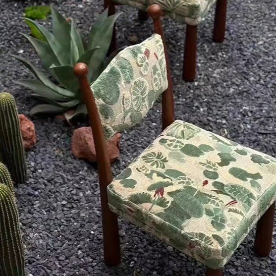 A chair with a distinctive design