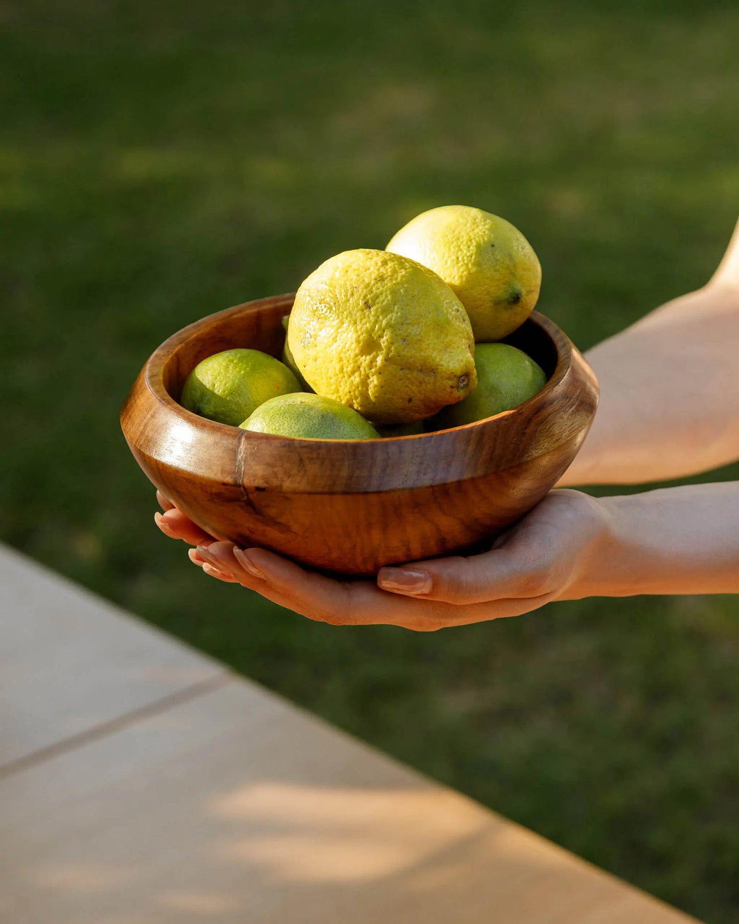Medium Wooden serving bowl