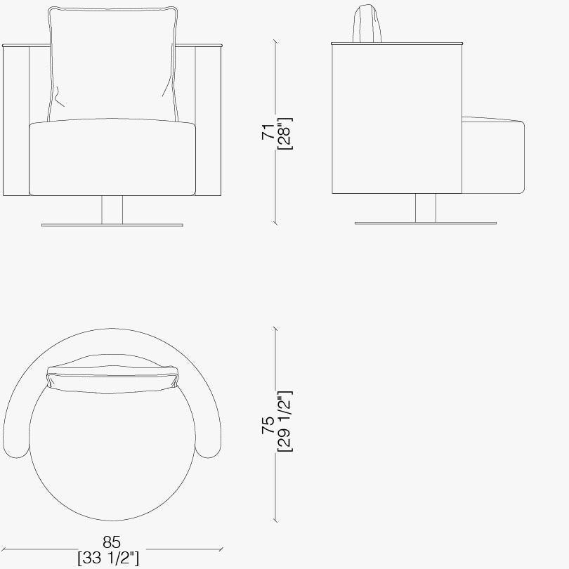 round recliner chair