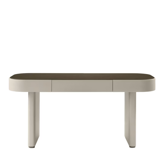 Delano desk with wood top