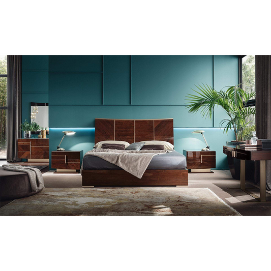 Luxury Coffee Walnut Bedroom