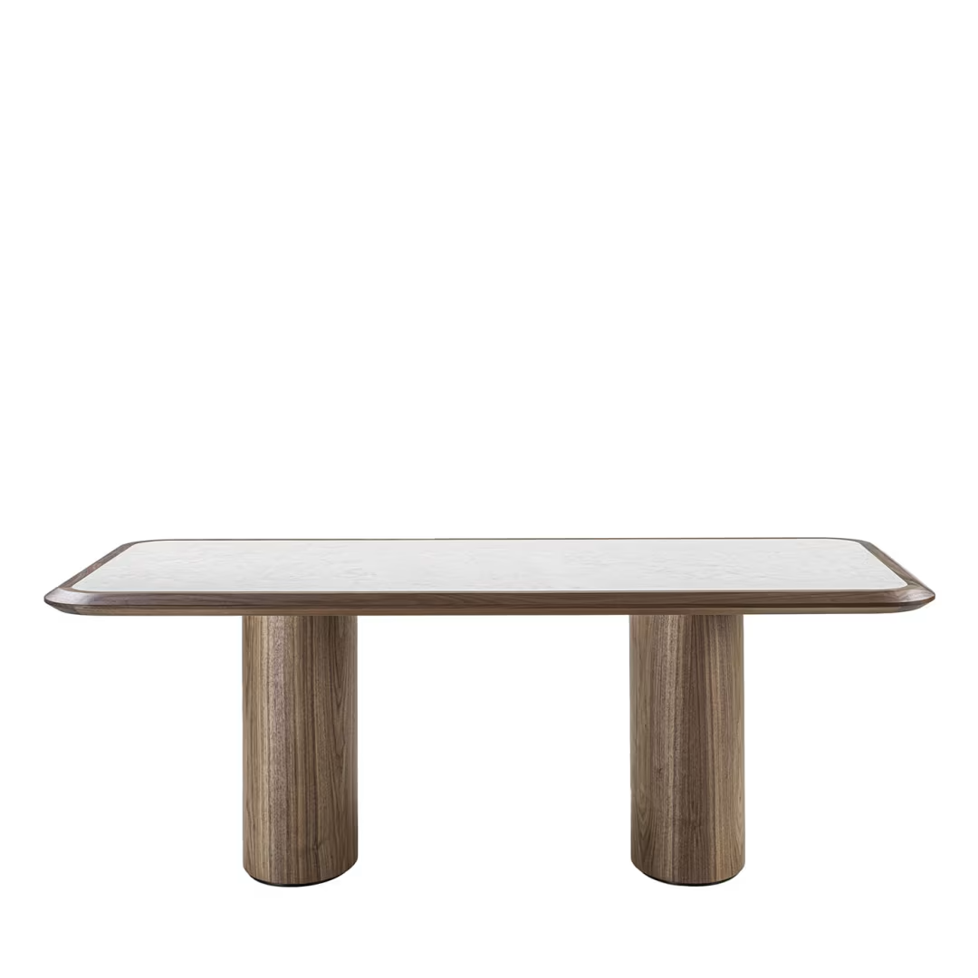 straight diamond dining table