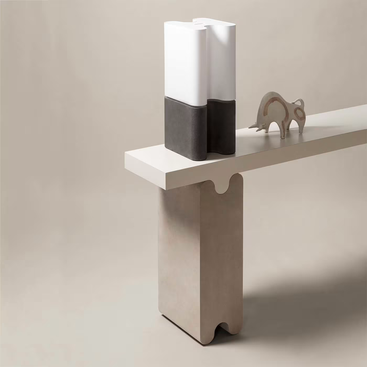 Ossicle leather console
