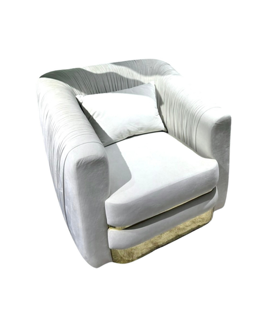 Cloudia Pleated Velvet Chair
