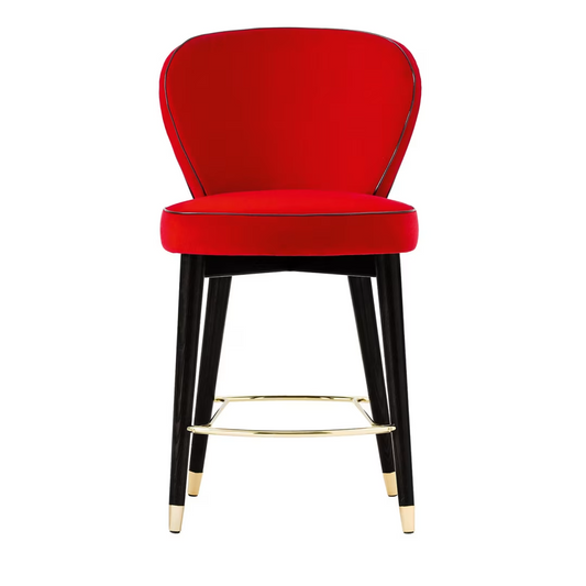 Olivia red bar stool