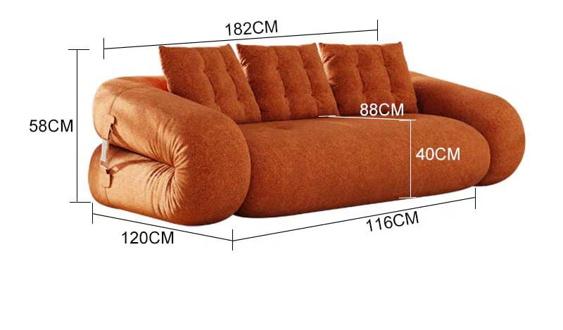 Velvet Upholstered Sofa Bed
