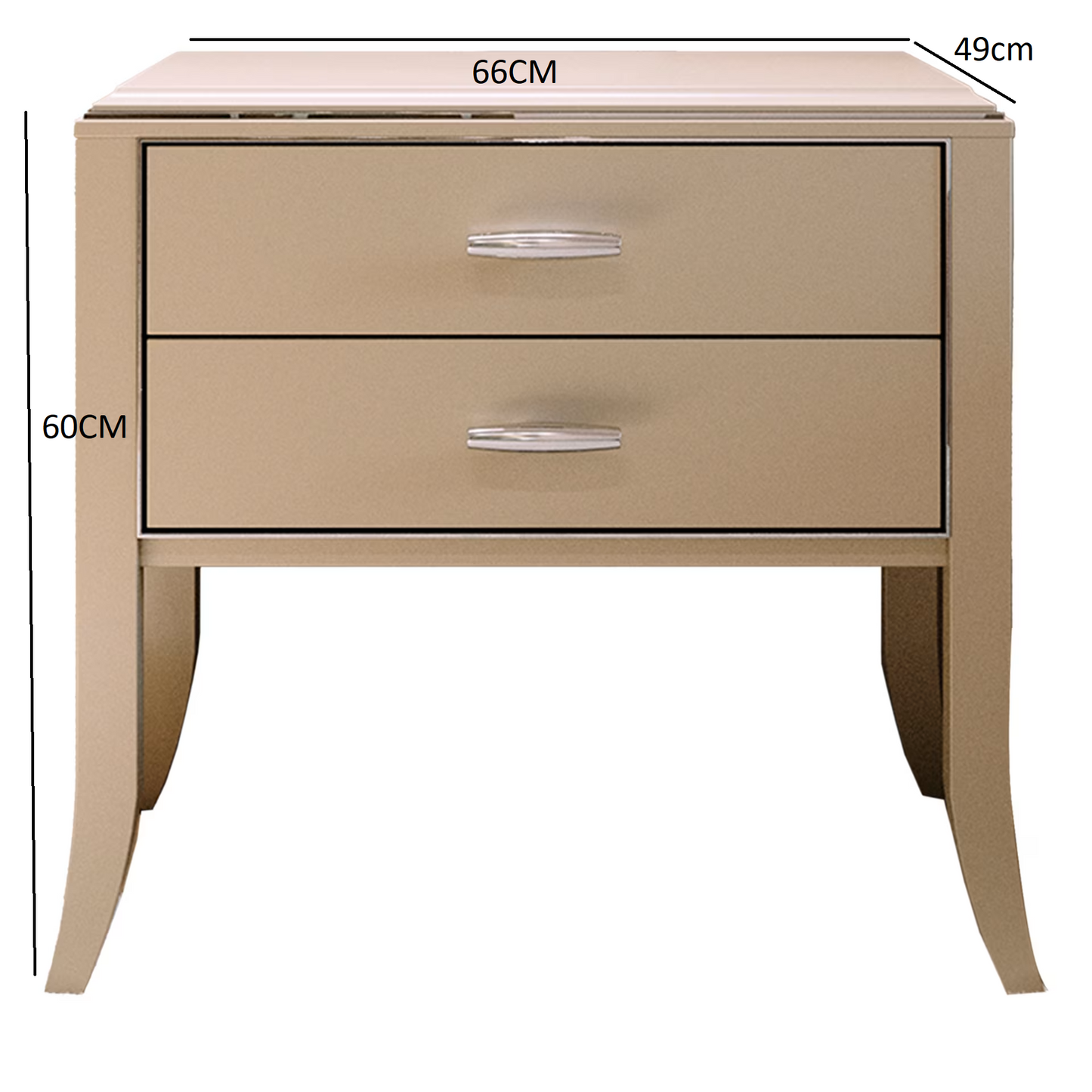 Relief nightstand