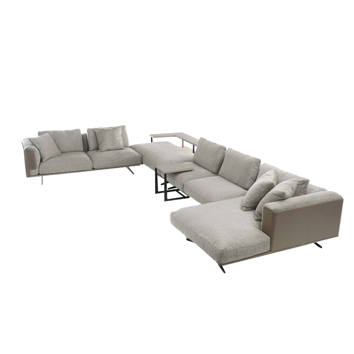 Atlantide Sofa shape L with elegant colors