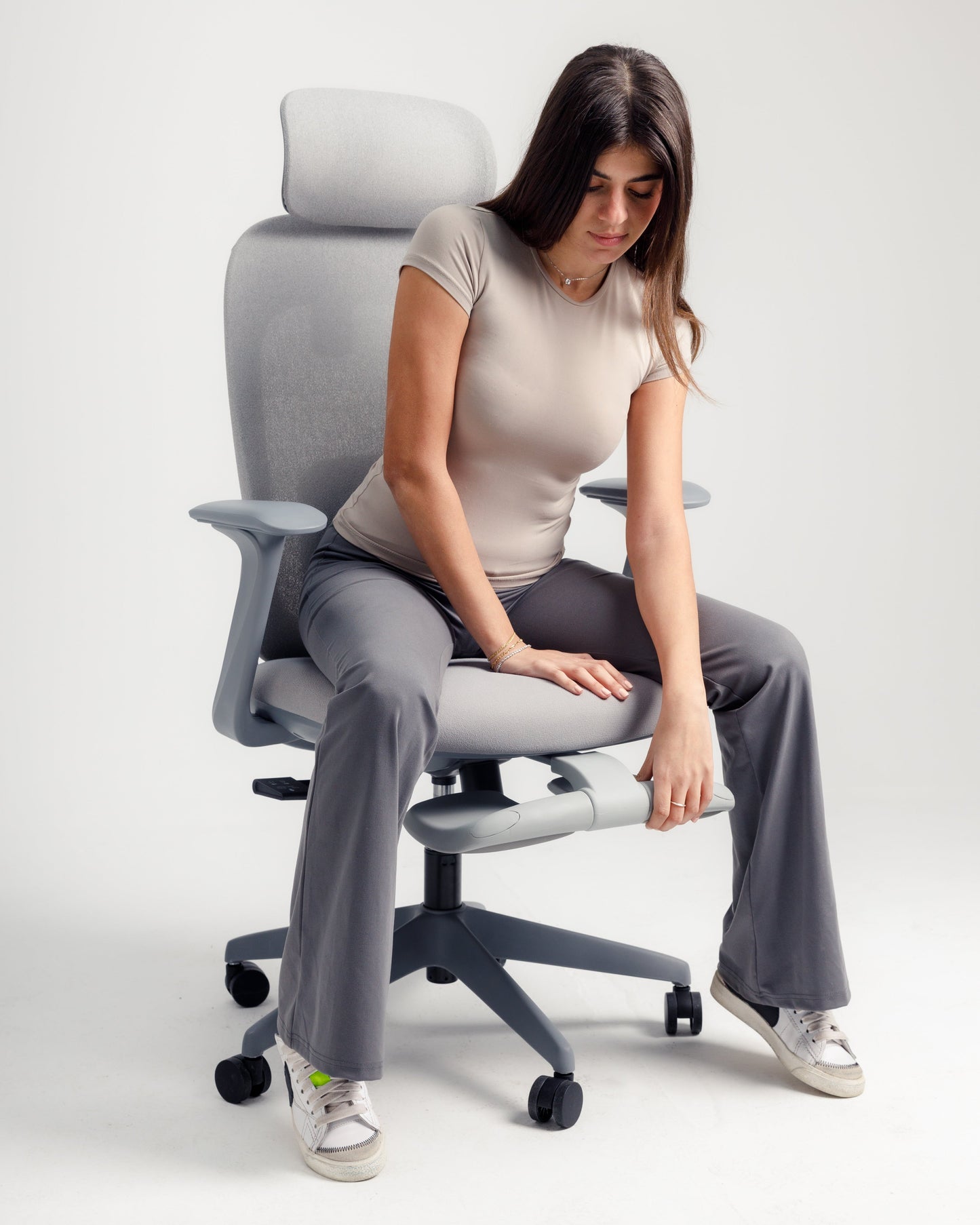 Grey Aura Ergonomic Chair