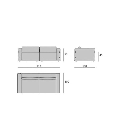 Modern Two-Seater Sofa Design