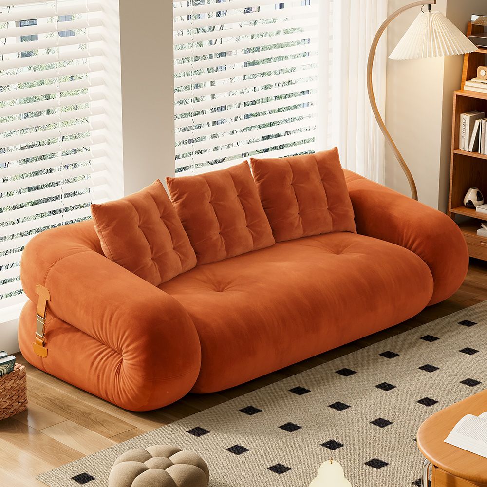 Velvet Upholstered Sofa Bed