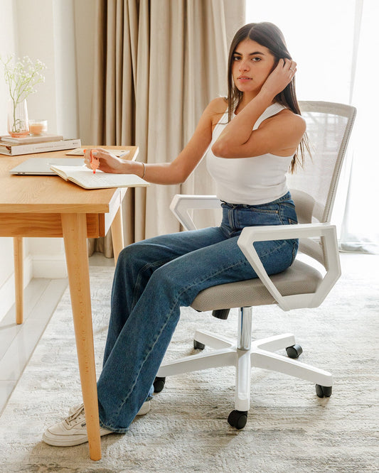 White Mesh Chair