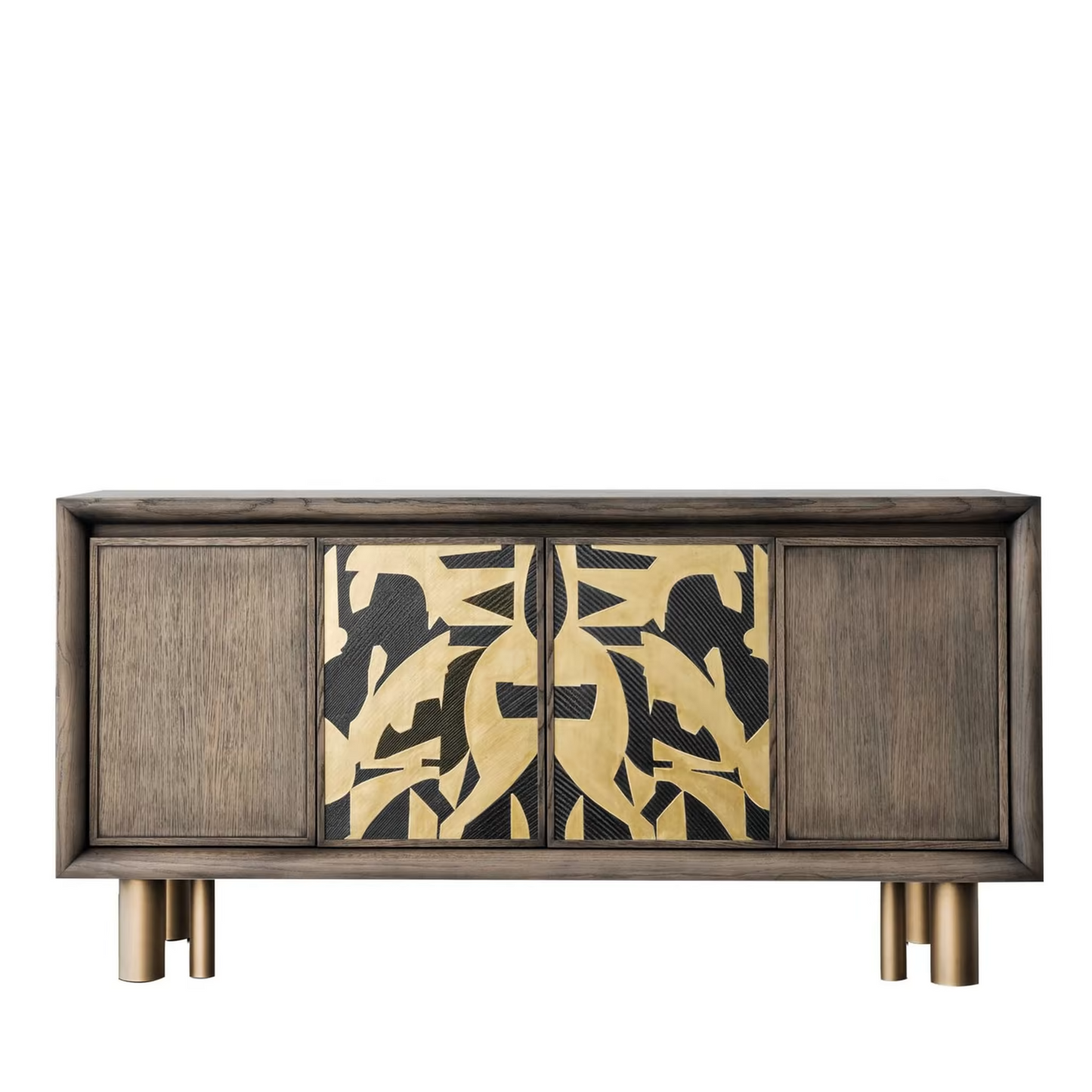 Mila abstract painting sideboard