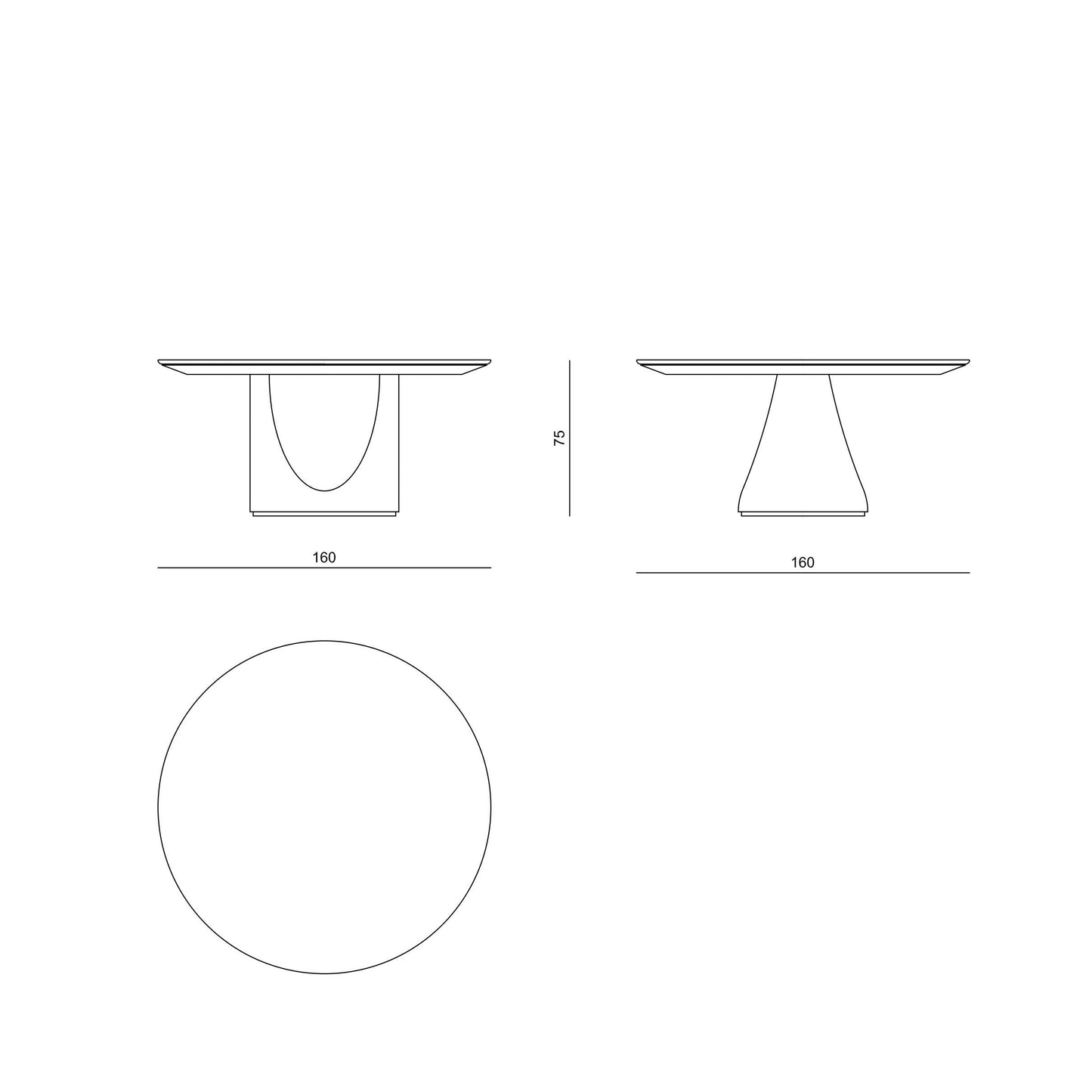 Cameron Sculptural Table